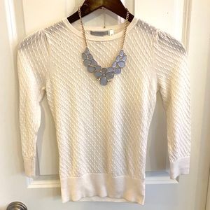 Closet Closing Nov 21: H&M White Fitted Thin Sweater